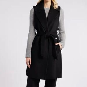 Marc New York Andrew Marc sleeveless belted coat